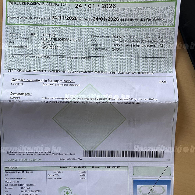 Toyota Avensis 2.0 D-4D Business 2012/04 EURO5 - 12. kép